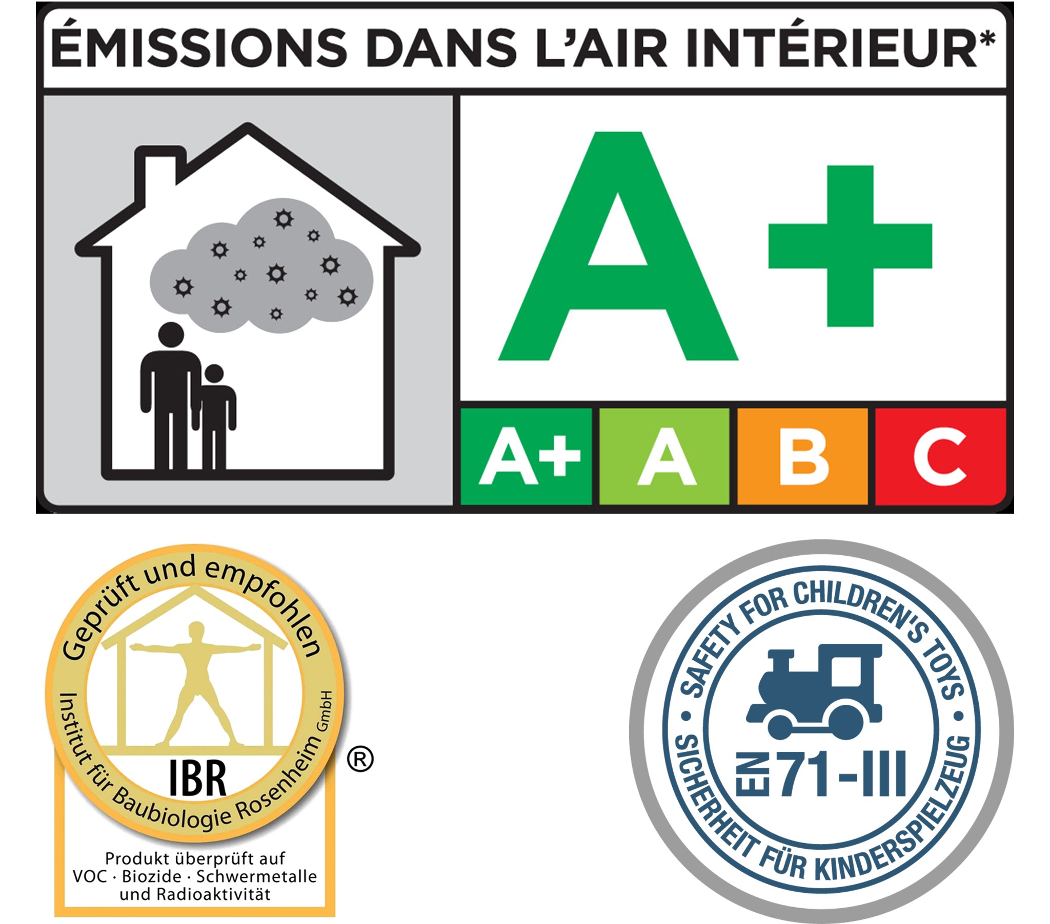 Chứng nhận VOC A+, EN 71-III và IBR cho lớp sơn Italy